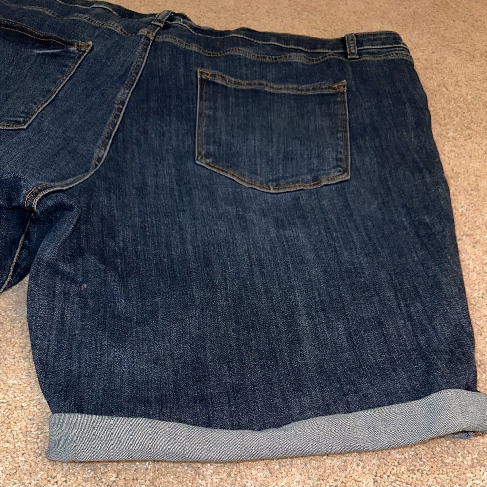 Sonoma Dark Blue Jean Shorts. Size 24 - Picture 8 of 12